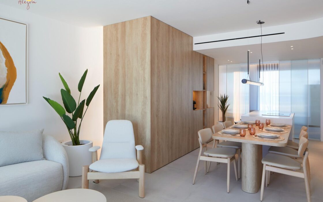 Квартира 2 спальни в Ла-Манге с видом на море 118,86 кв.м