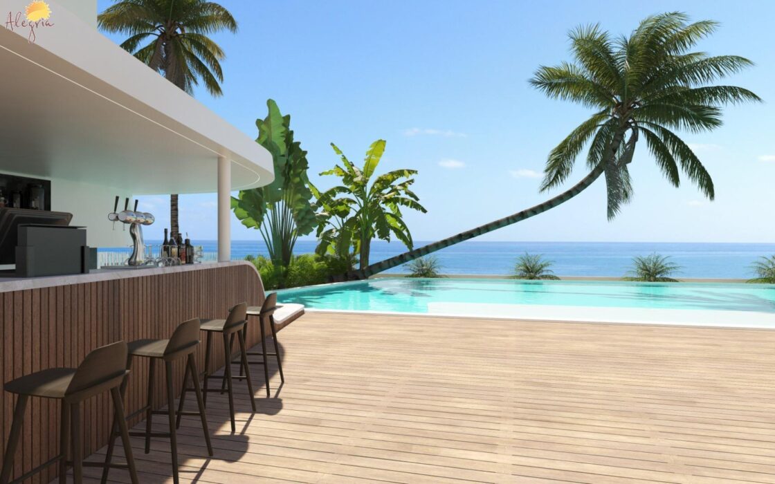 Квартира 2 спальни в Ла-Манге с видом на море 118,86 кв.м