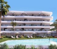 Новые квартиры в Ла-Нусии у моря с террасами и бассейном