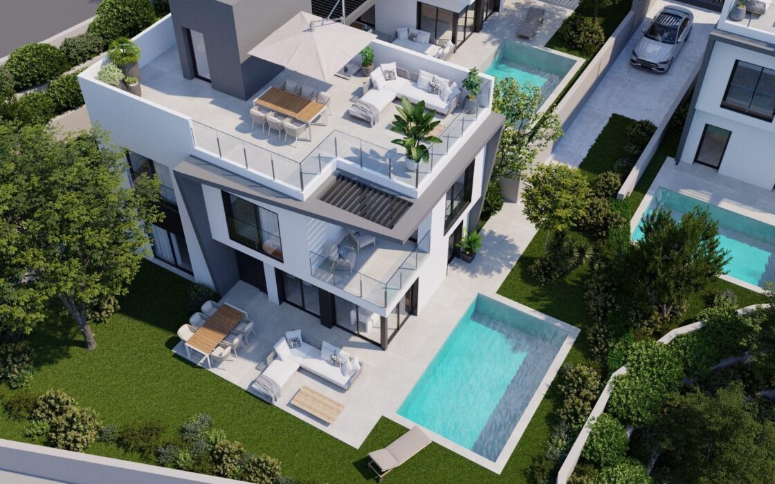 Вилла у моря в Коста-Бланке 179 кв.м с террасой и бассейном