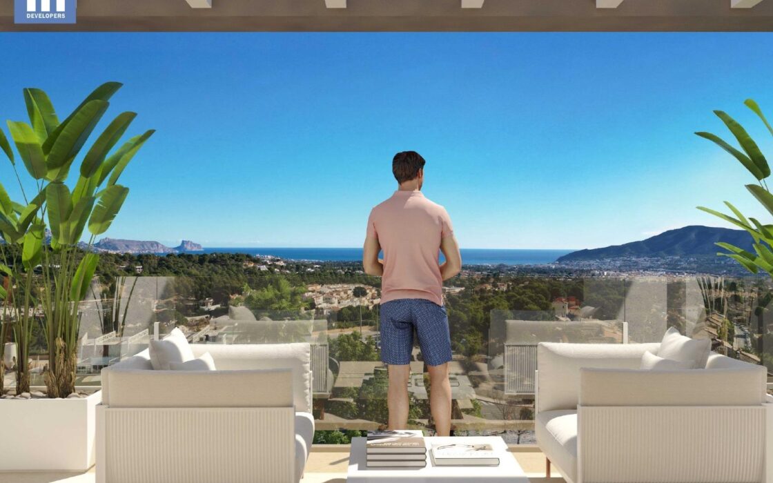 Новые таунхаусы в Ла-Нусии с панорамным видом 172 кв.м