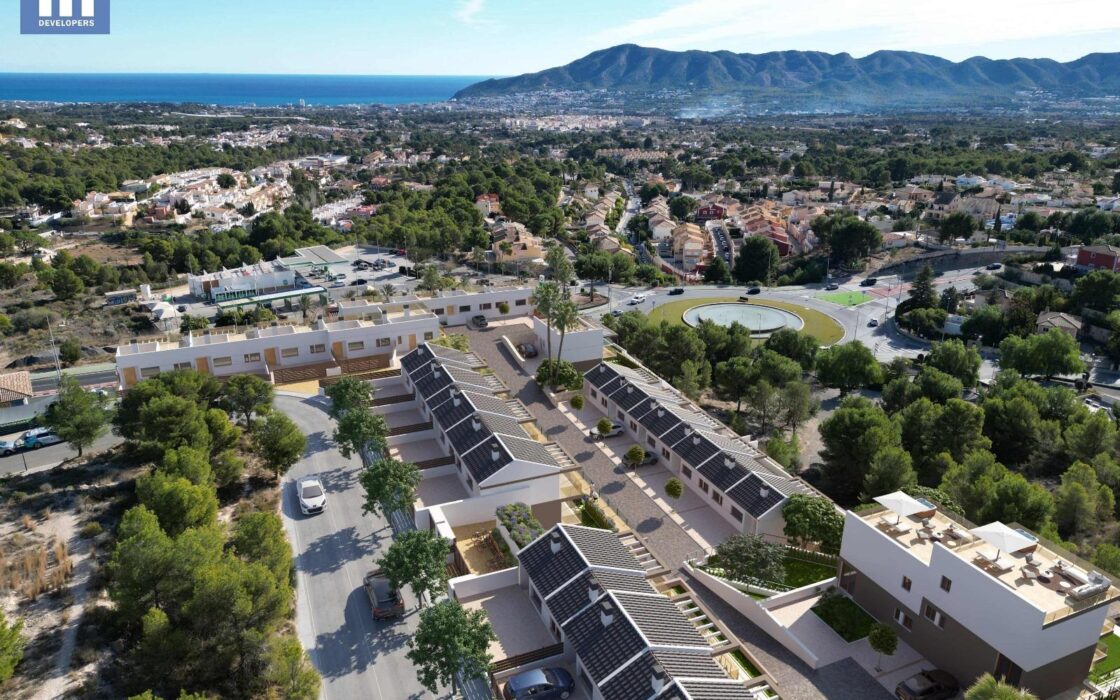 Новые таунхаусы в Ла-Нусии с панорамным видом 172 кв.м