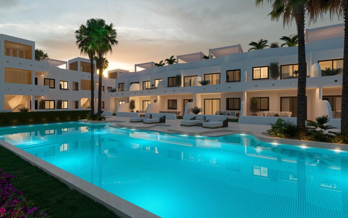 Новий житловий комплекс з терасою в долині Халон 84 кв.м