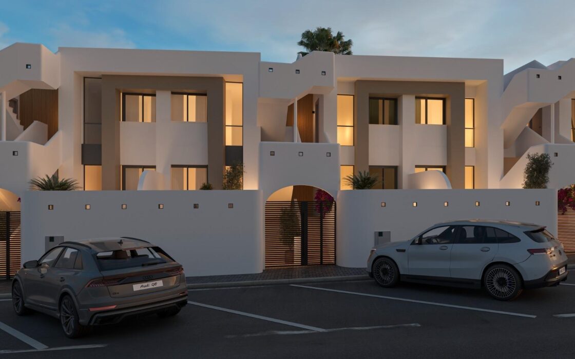 Новий житловий комплекс у Мурлі з терасами та басейном 124 кв.м