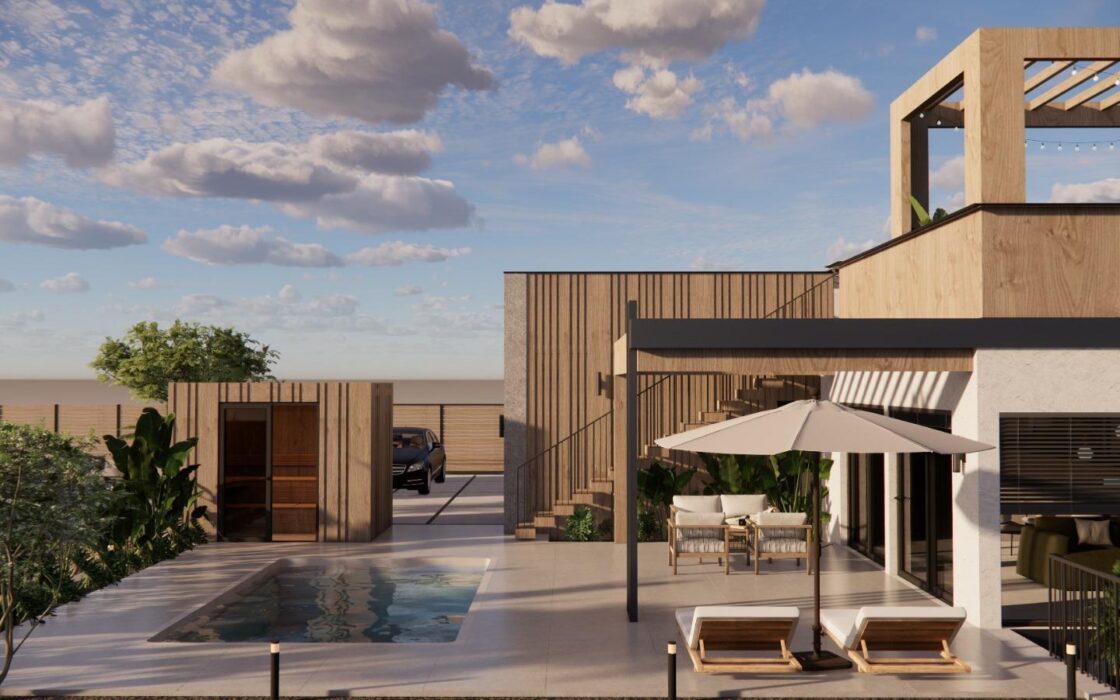 Экологичная вилла в Полопе с видом на море 226 кв.м