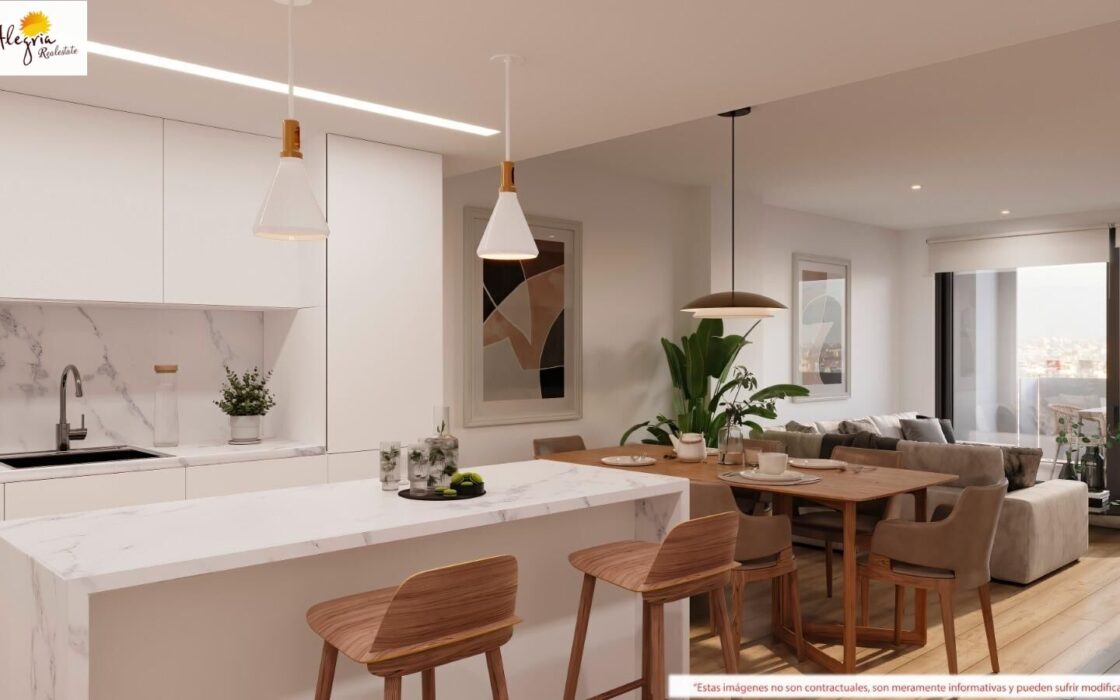 Апартаменты в Валенсии 123.6 кв.м с террасой у моря