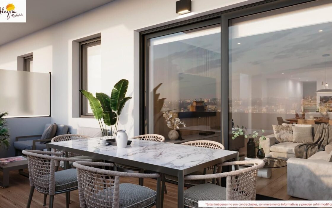 Апартаменты в Валенсии 123.6 кв.м с террасой у моря