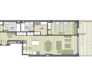 Апартаменты в Валенсии 123.6 кв.м с террасой у моря