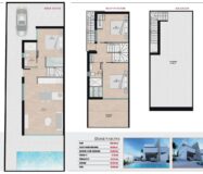 Новые виллы с бассейном в Сантьяго-де-ла-Рибера 94 кв.м