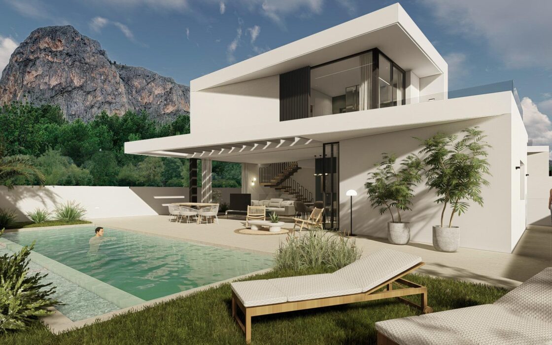 Роскошная вилла в Полопе 310 кв.м с видом на море