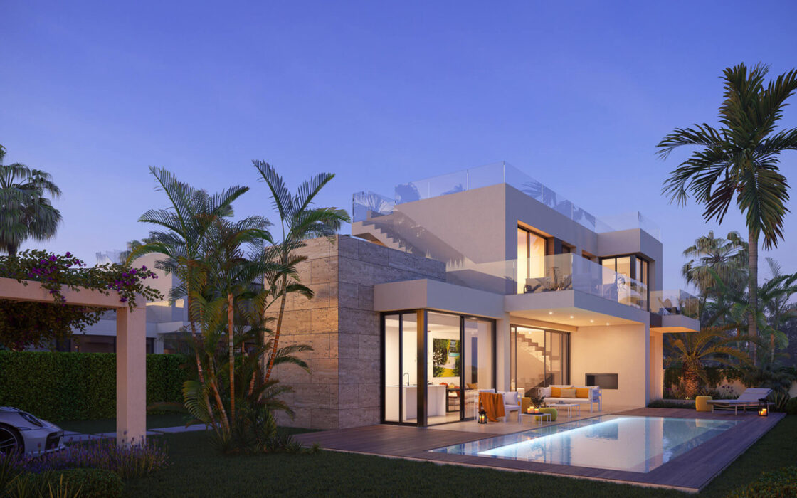 Новая вилла 412 кв.м в Monte Biarritz с террасой