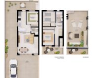 Новые таунхаусы в Пилар-де-ла-Орадада с террасой и бассейном