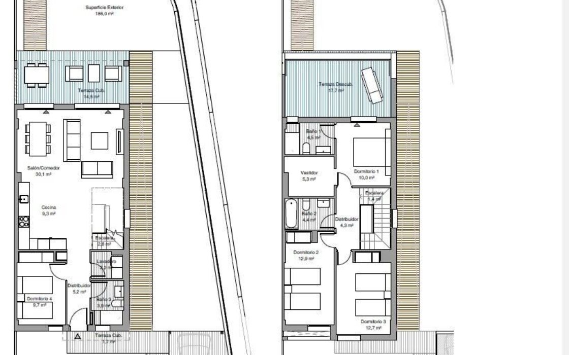 Дом в Бетере 148.2 кв.м, терраса, 22 км от моря