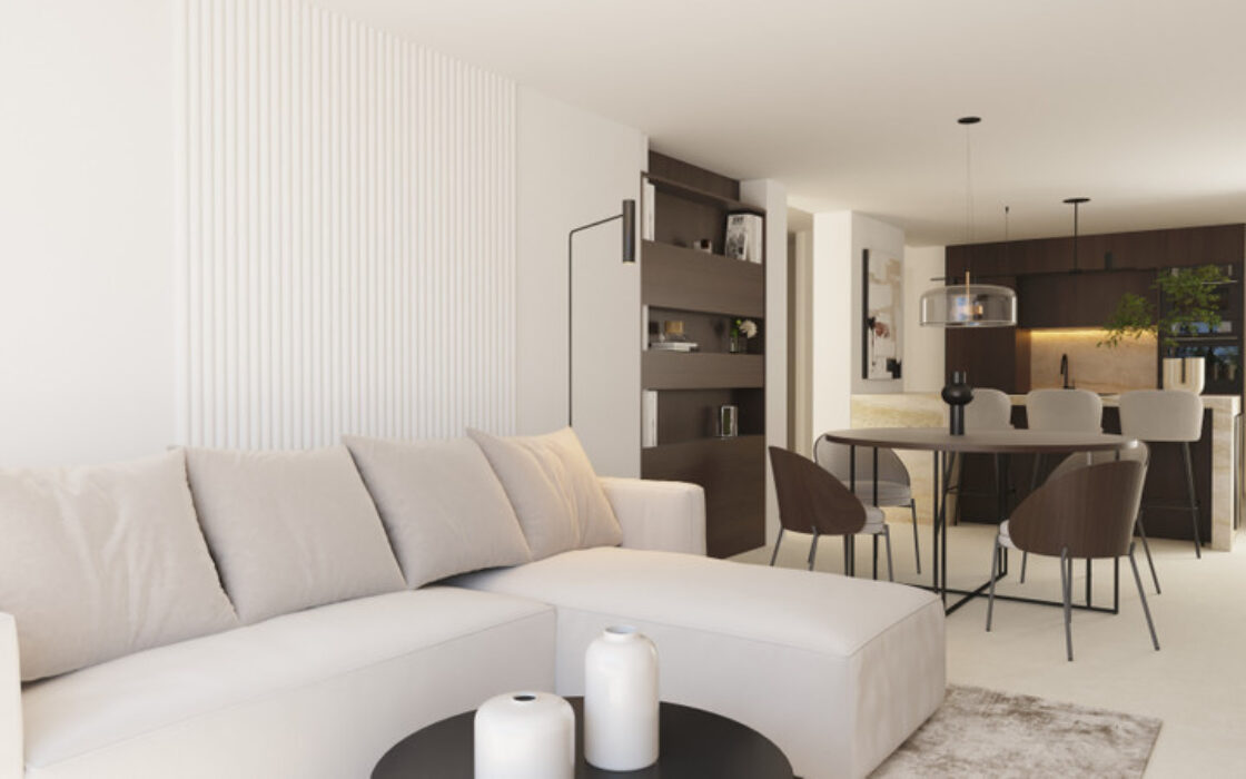 Апартаменти 101 кв.м в Бенахавісі з терасою та меблями