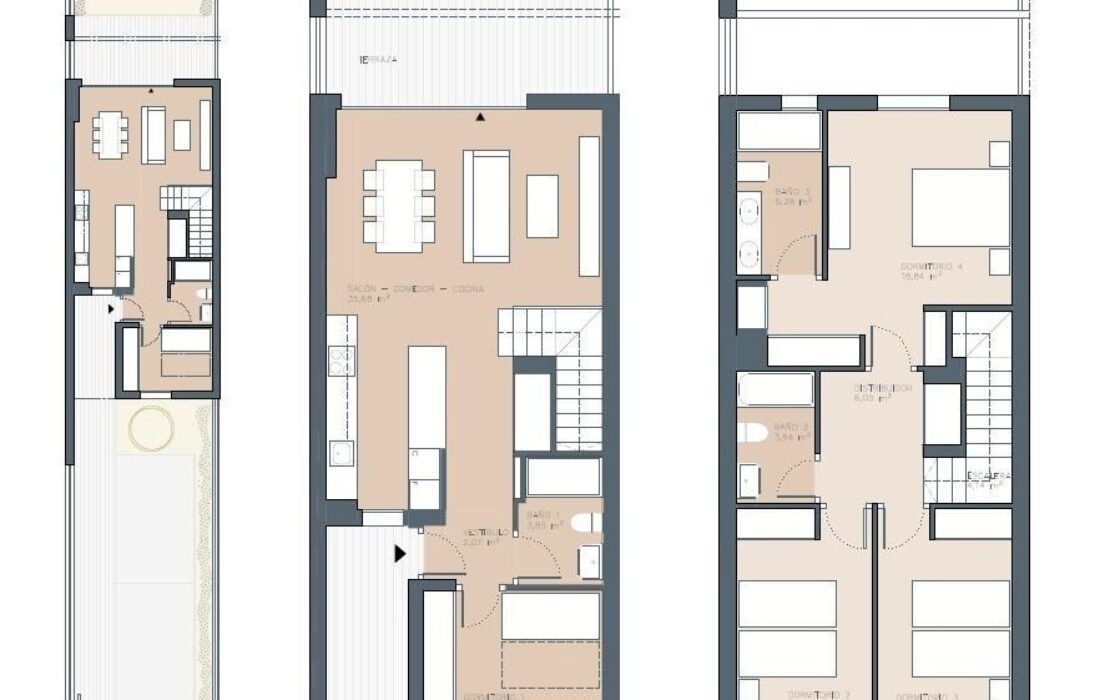 Дом в Godella 196 кв.м с террасой в 20 км от моря