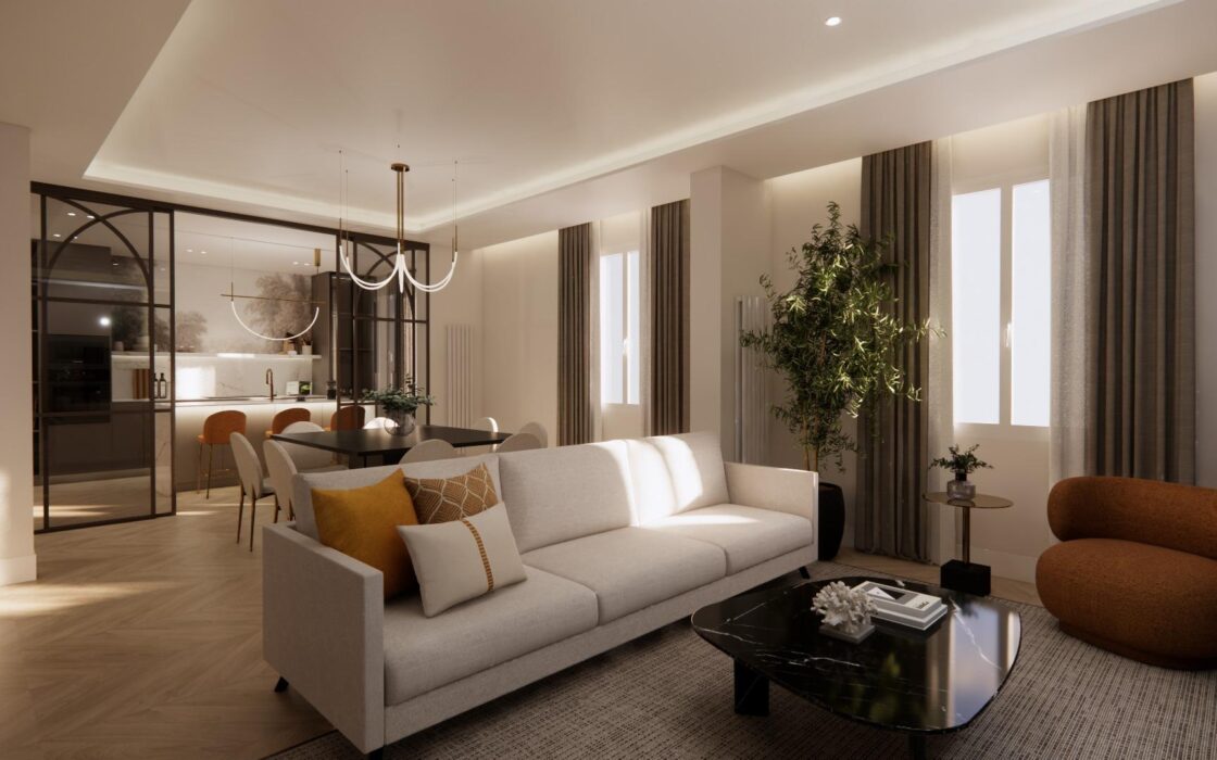 Апартаменты 158 кв.м в Мадриде с балконом и лифтом