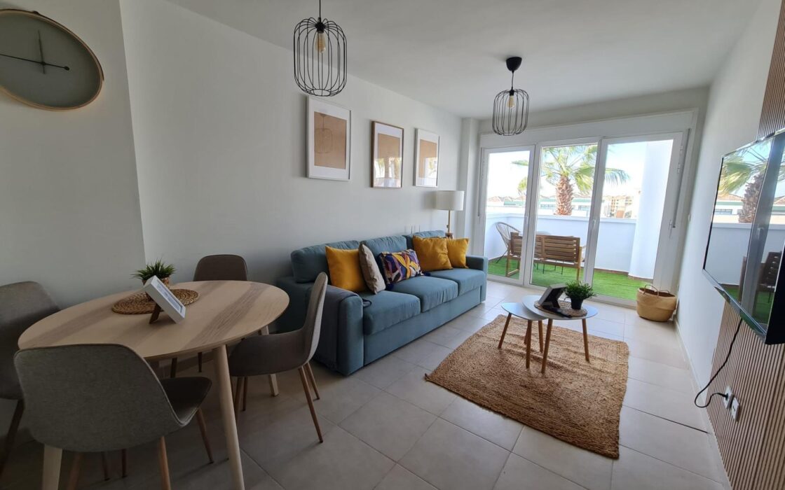 Апартаменты в Ориуэла Коста с террасой 85 кв.м