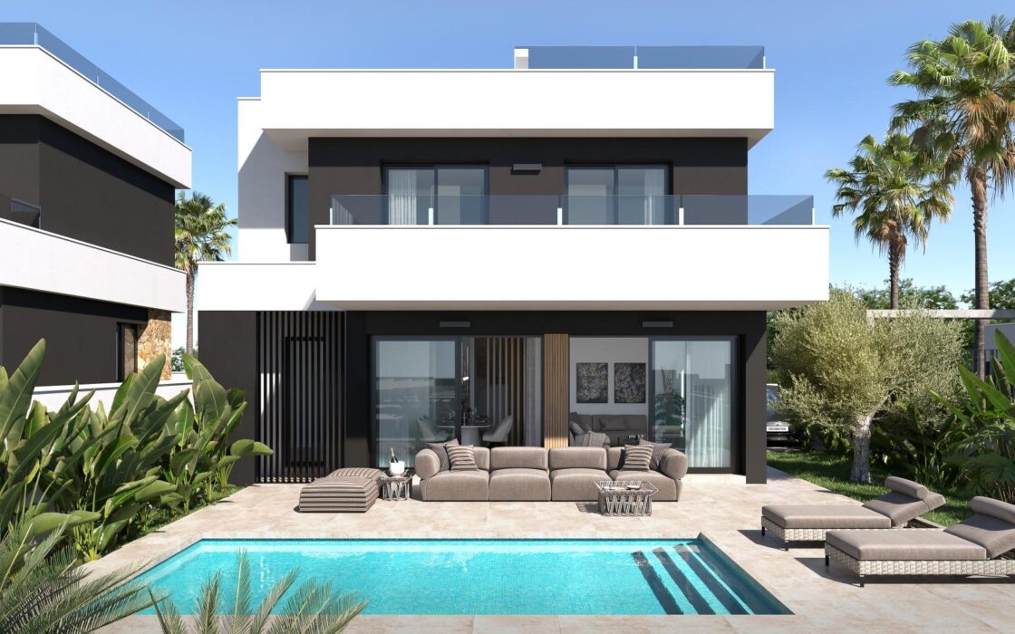 Вилла в Сьюдад-Кесада 200 м2 с бассейном у пляжа