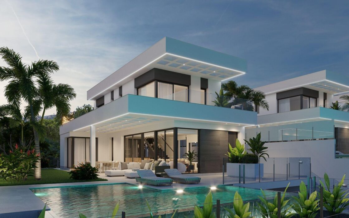 Новая вилла 328 кв.м в Сьерра-Кортина с панорамным видом