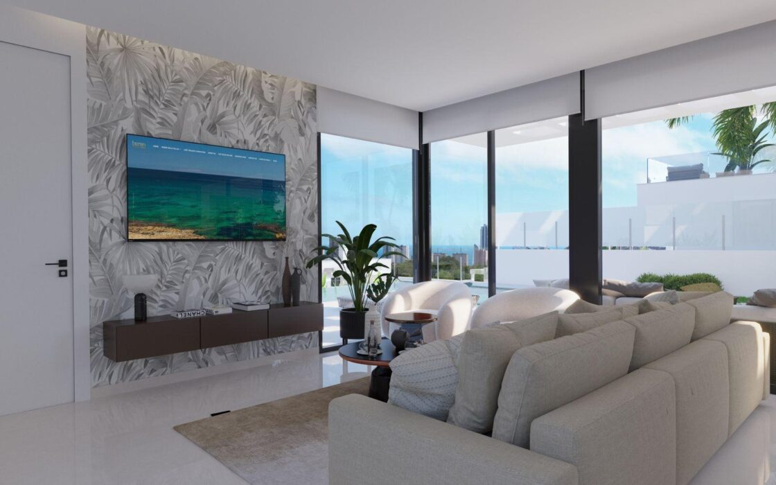 Новая вилла 328 кв.м в Сьерра-Кортина с панорамным видом