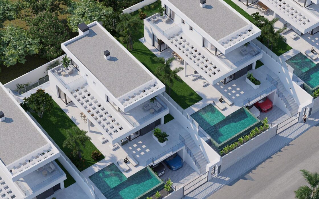 Новая вилла 328 кв.м в Сьерра-Кортина с панорамным видом