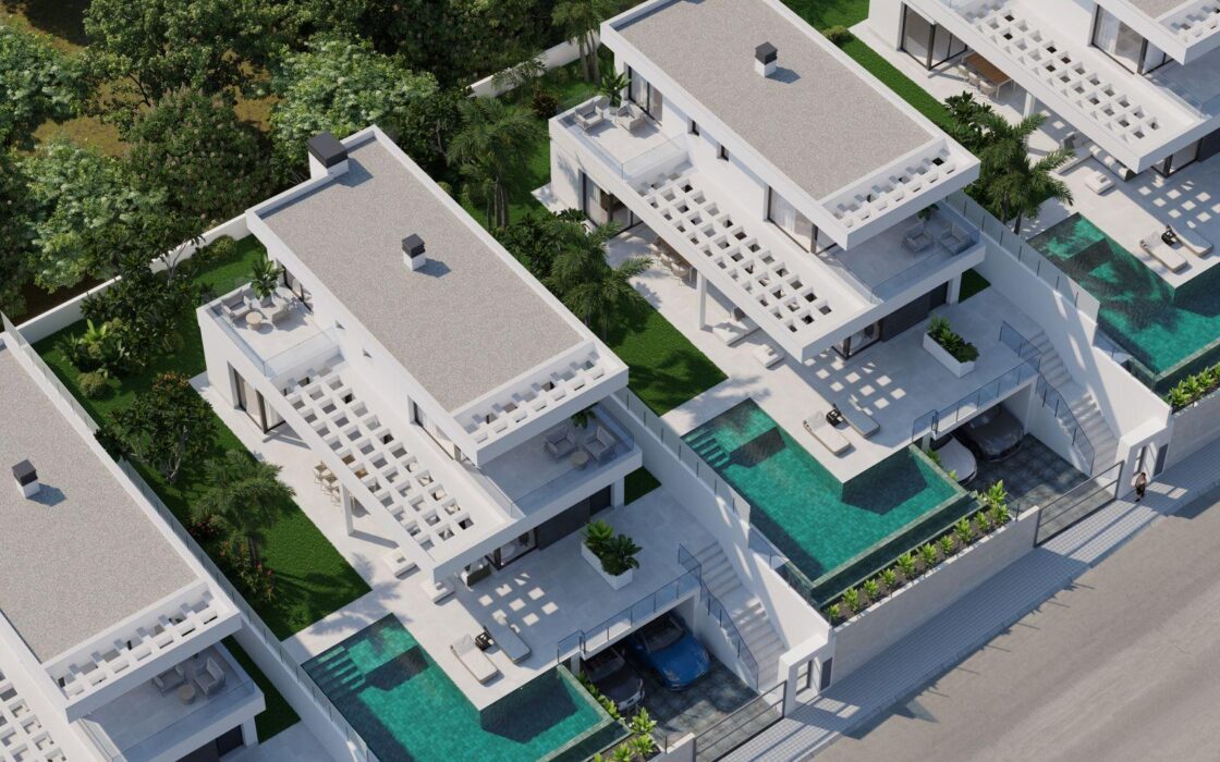 Новая вилла 328 кв.м в Сьерра-Кортина с панорамным видом