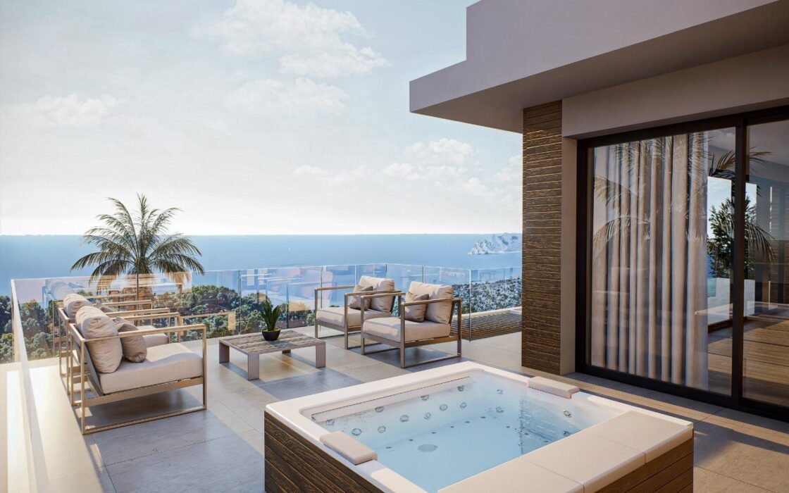 Вілла в Альтеа 504 кв.м з терасою та видом на море