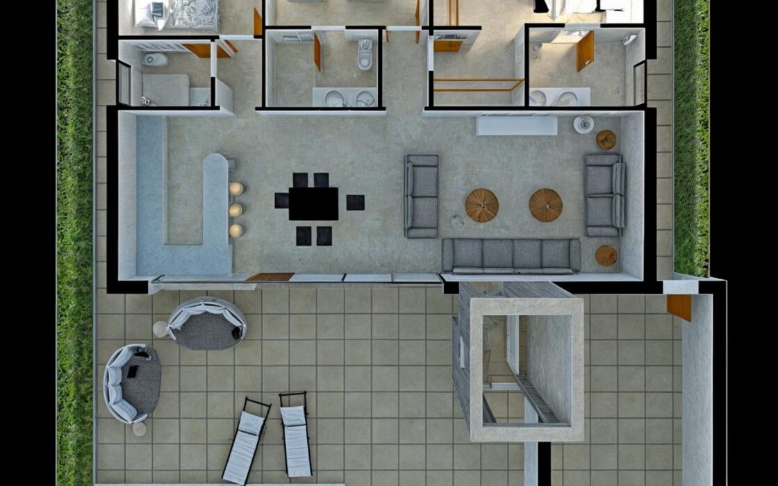 Вілла в Фуэнт-Аламо, 143 кв.м, басейн, 13 км до моря