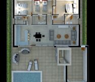 Вілла в Фуэнт-Аламо, 143 кв.м, басейн, 13 км до моря