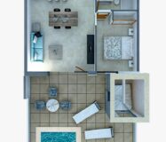 Вилла в Фуэнте-Аламо-де-Мурсия 70 кв.м с террасой и бассейном