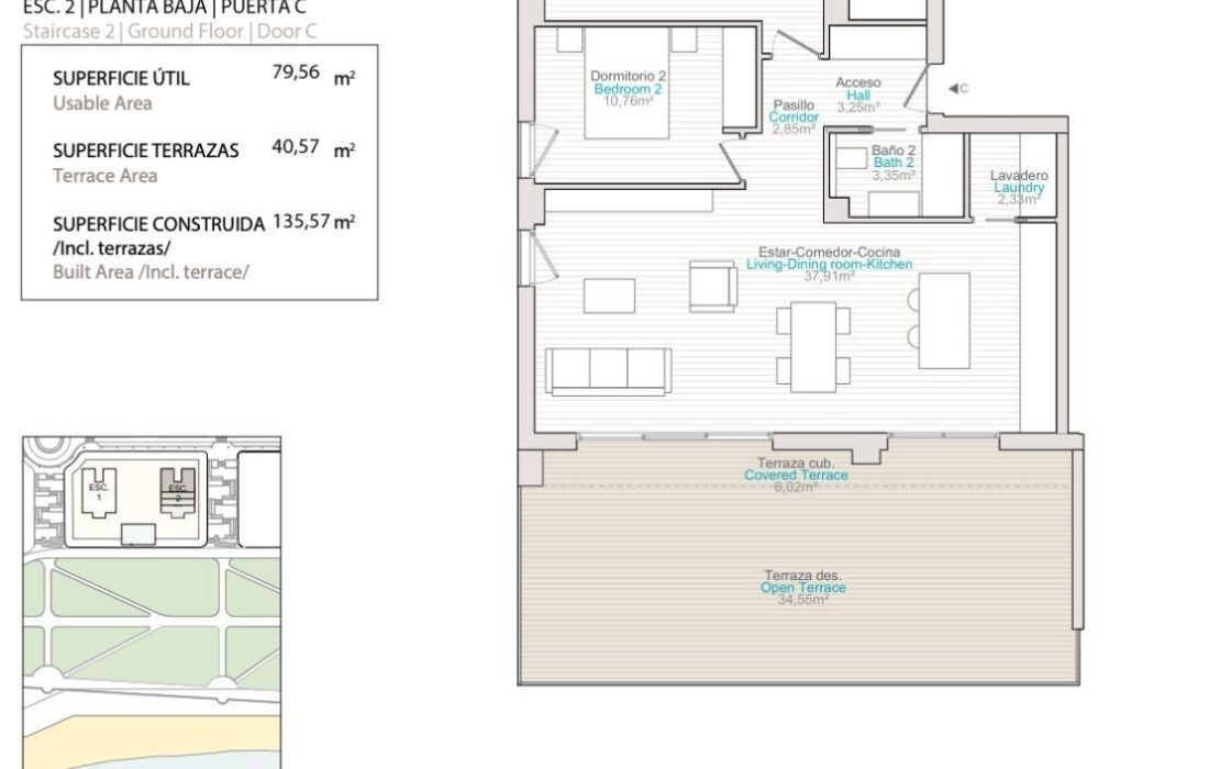 Нові будинки біля моря у Вільяхойосі, 1-3 спальні, тераси