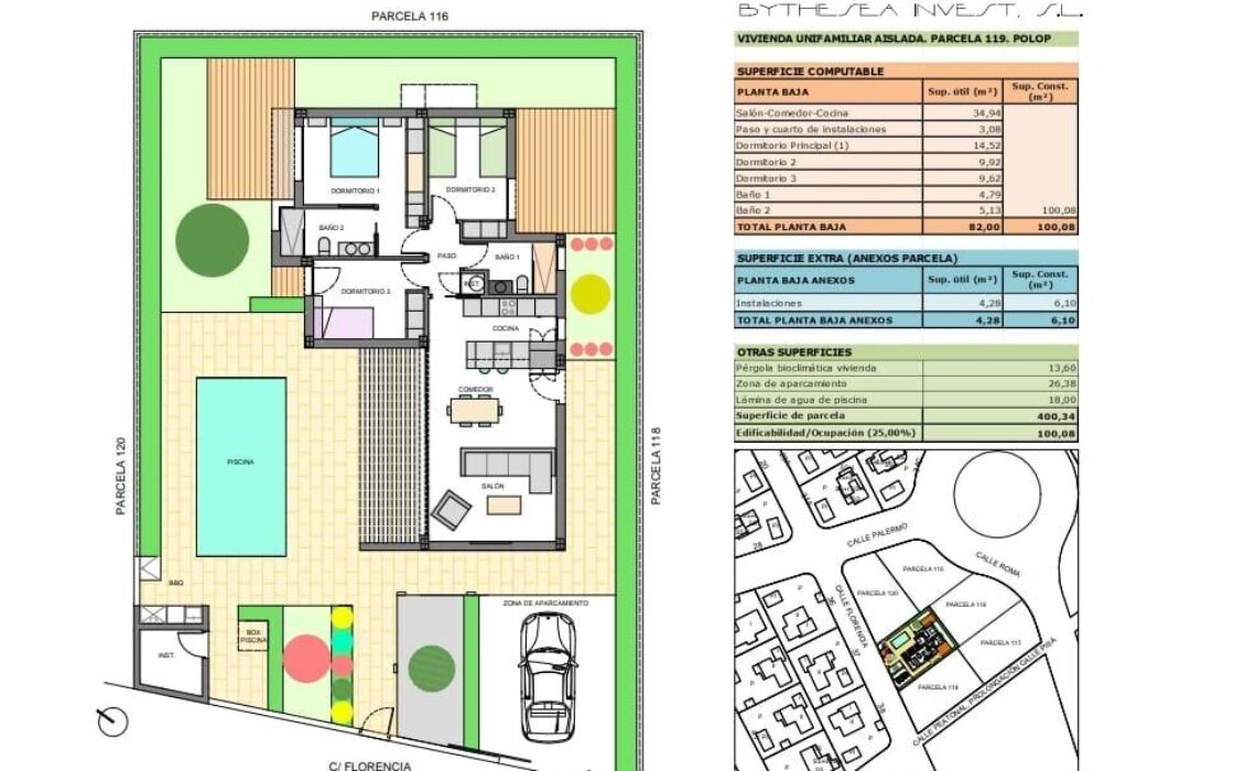 Дом в Полопе 101 кв.м с бассейном и расстоянием до моря 9 км