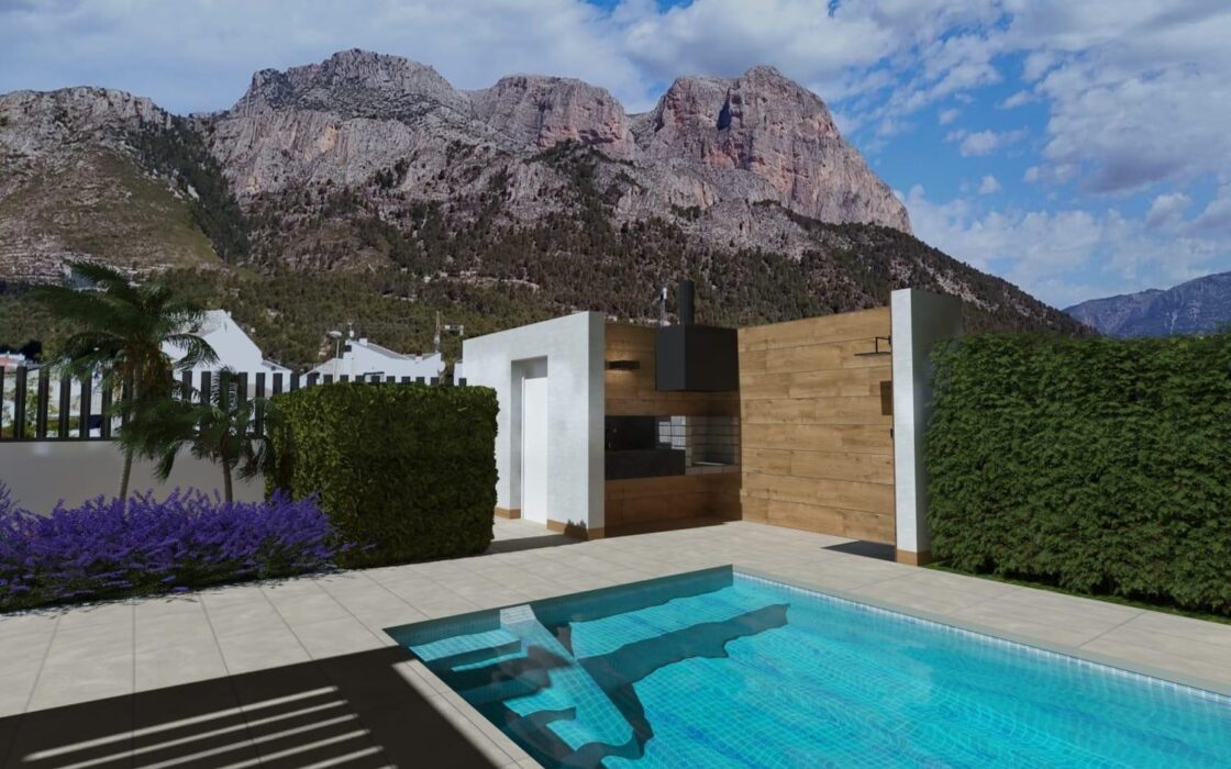 Дом в Полопе 101 кв.м с бассейном и расстоянием до моря 9 км