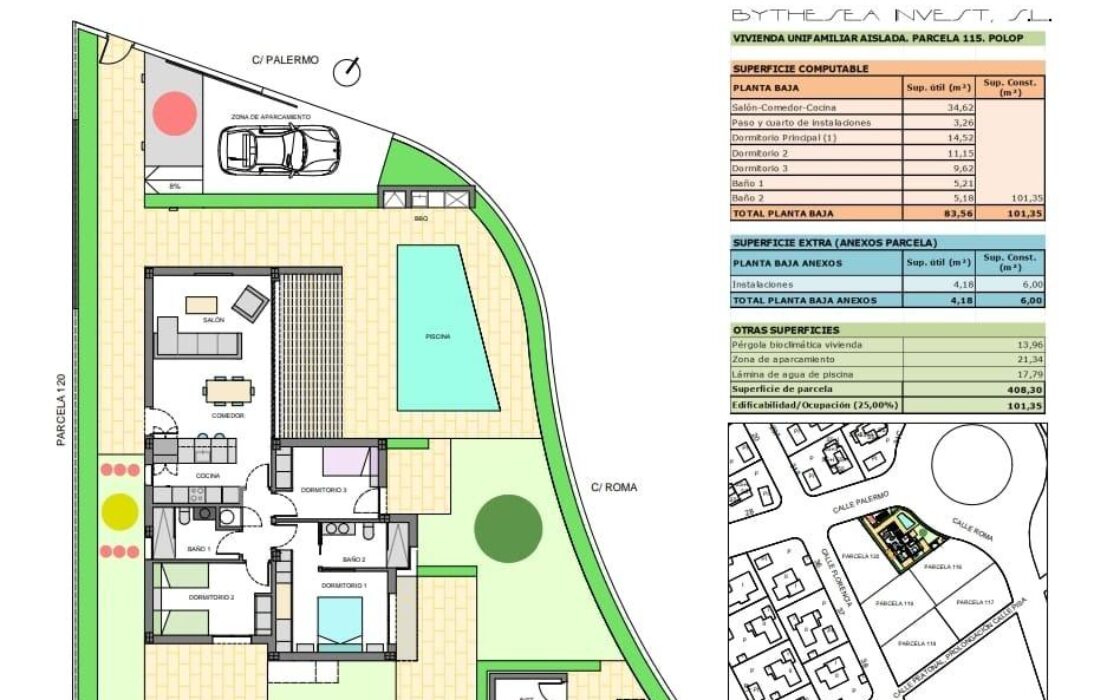 Дом в Полопе 101 кв.м с бассейном и расстоянием до моря 9 км