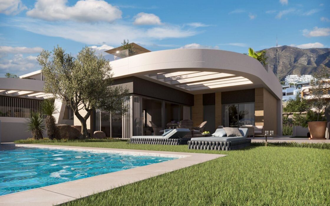 Вилла в Финестрате 317.5 кв.м у моря с террасой и бассейном