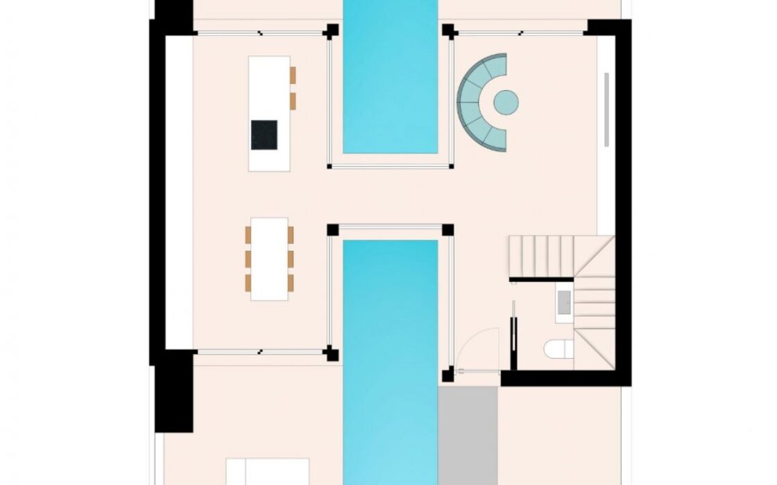 Новостройка таунхаусов 157 кв.м в Форментера-дель-Сегура