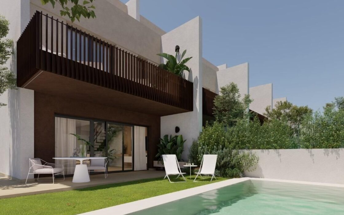 Новые дома с террасами в Сагунто 3-4 спальни до 193 кв.м.