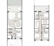 Новые дома с террасами в Сагунто 3-4 спальни до 193 кв.м.