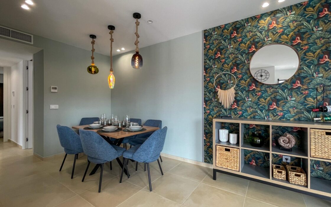 Вилла с террасой у моря в Финестрате, 3 спальни, 107 кв.м