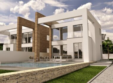 Новые виллы в Торревьехе с бассейном и солярием 238 кв.м.