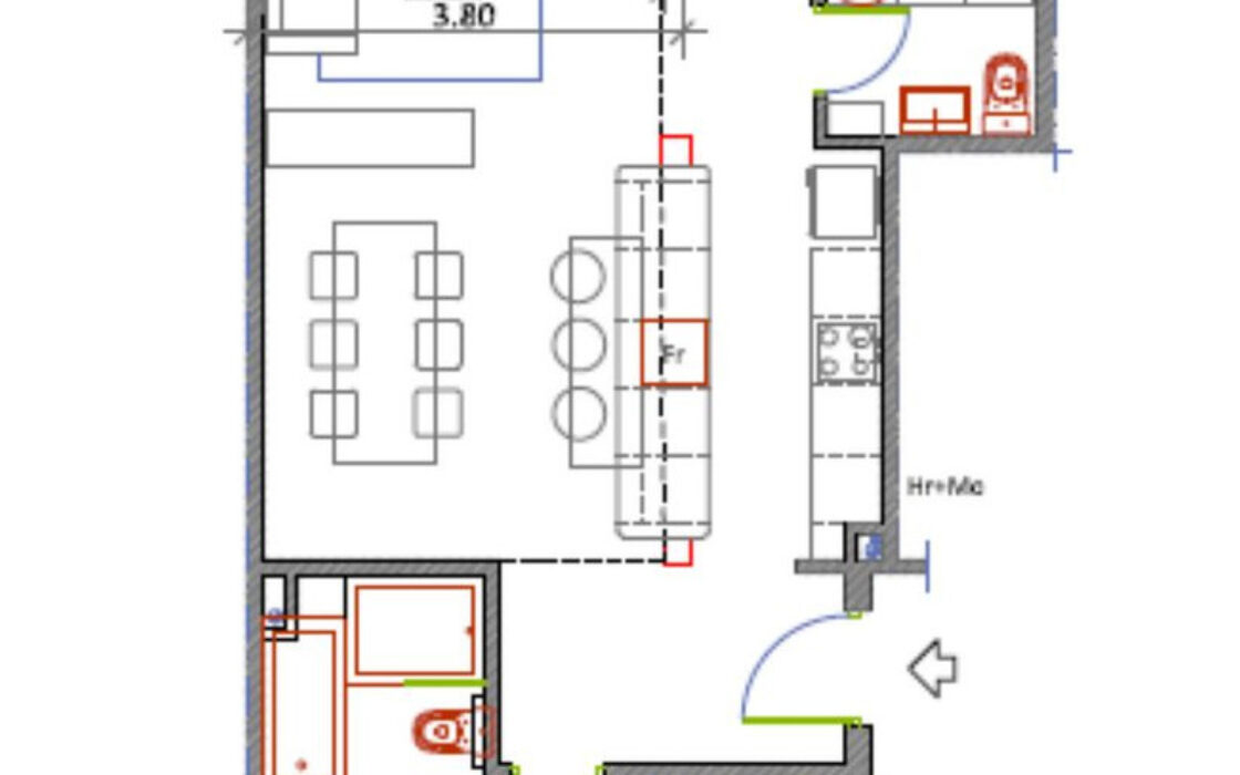 Квартира 2+2 в Nagüeles з терасою на Golden Mile Marbella