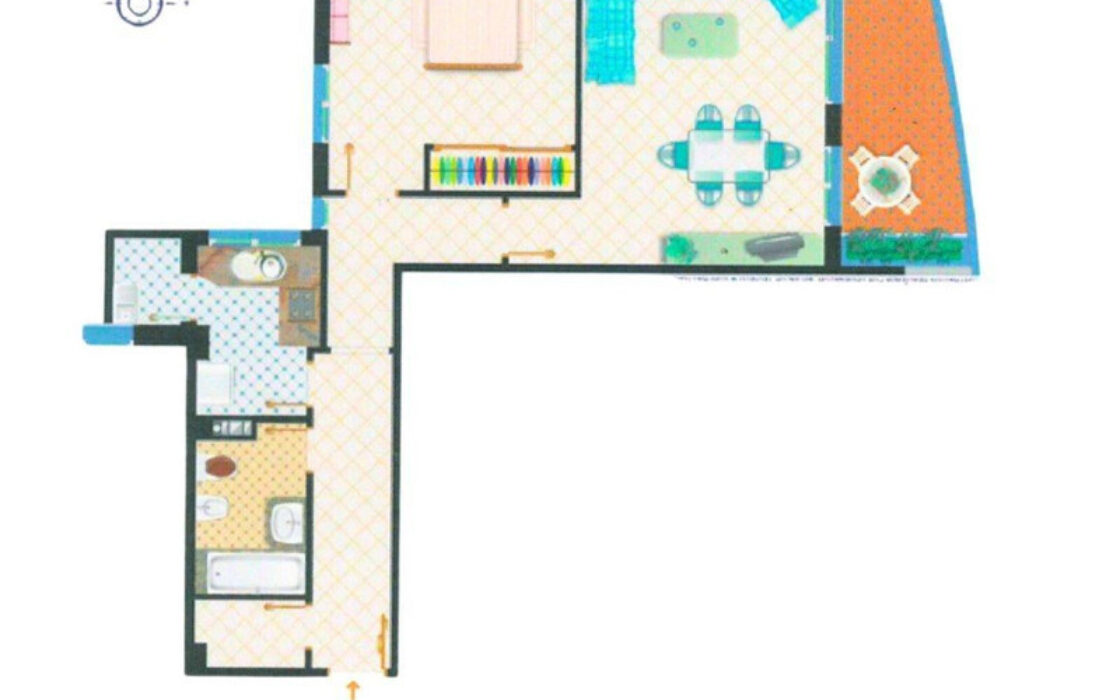 Апартамент у моря в Марбелье с террасой и видом на пляж