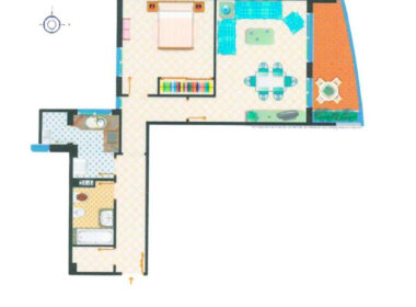 Апартамент у моря в Марбелье с террасой и видом на пляж