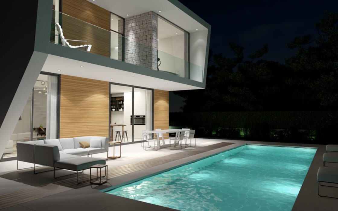 Вилла в Ориуэла Коста у моря 370 кв.м з басейном та терасою