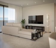 Нові апартаменти в Кальпе 3 кімнати з терасою та басейном