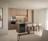 Нові апартаменти в Кальпе 3 кімнати з терасою та басейном