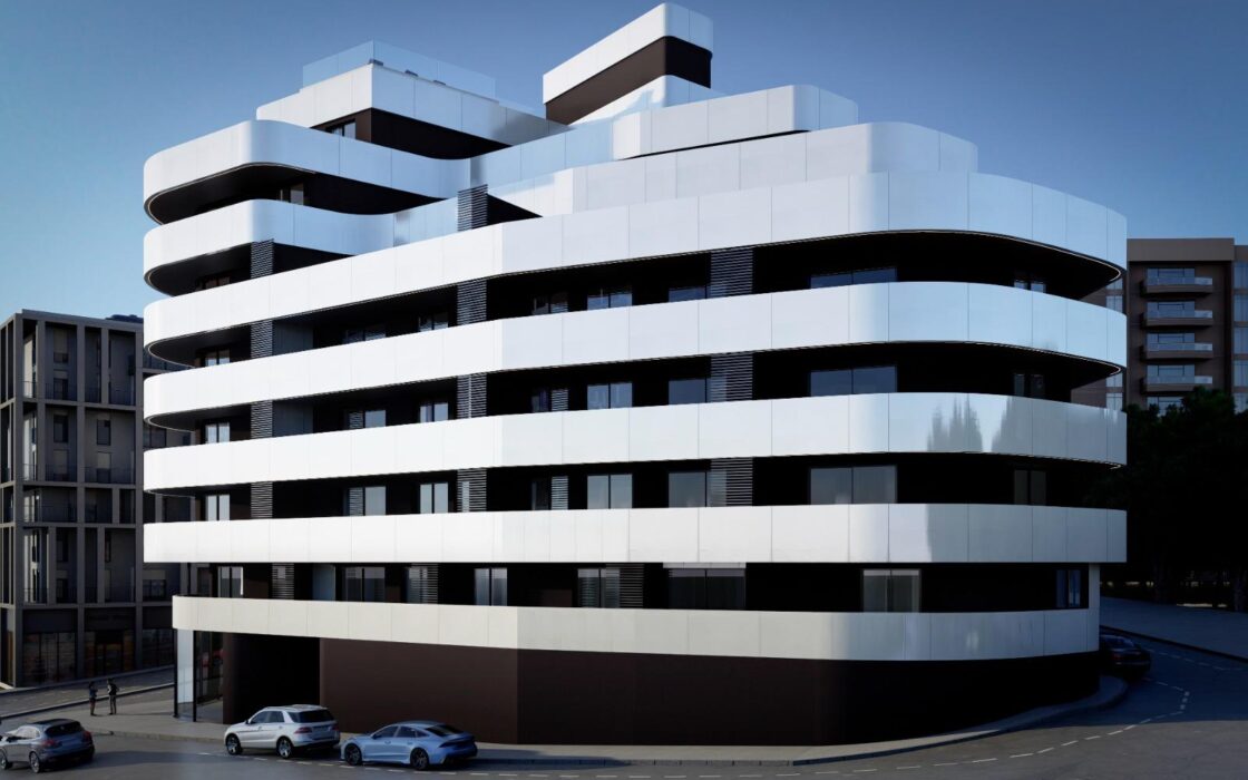 Нові апартаменти в Кальпе 3 кімнати з терасою та басейном