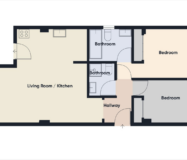 Квартира з 2 спальнями біля моря в Естепоні, 74 кв.м.