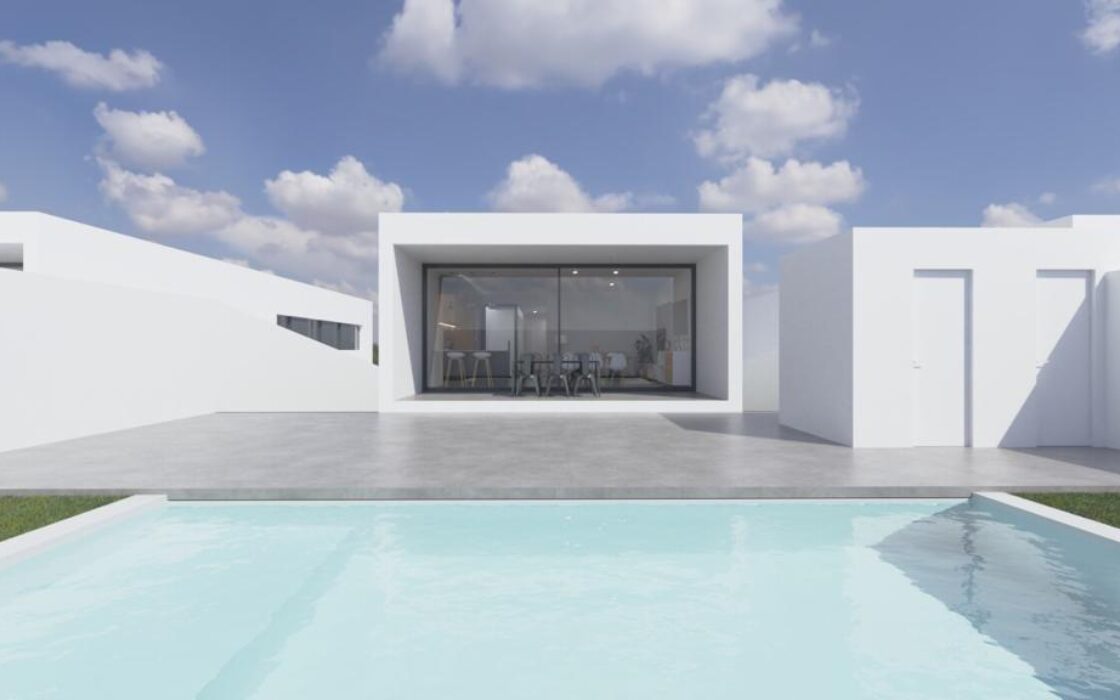 Новые виллы в Ла-Каньяда с террасой и бассейном 160 кв.м.