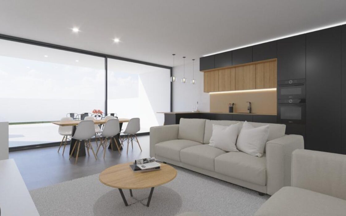 Новые виллы в Ла-Каньяда с террасой и бассейном 160 кв.м.